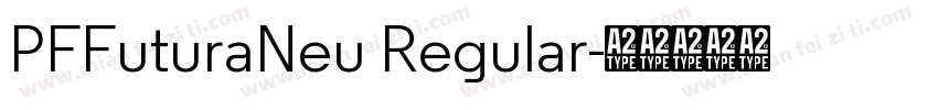PFFuturaNeu Regular字体转换